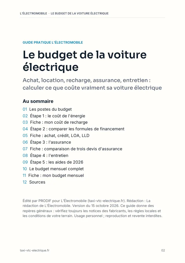 Aperçu de la page 2 de l'ebook Le budget de la voiture électrique