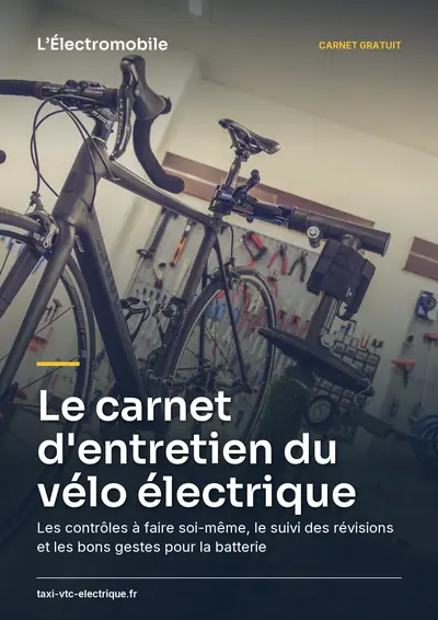 Couverture de l'ebook Le carnet d'entretien du vélo électrique