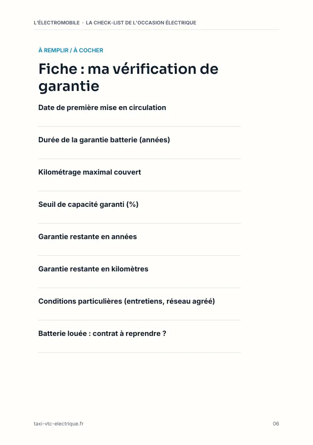 Aperçu de la page 6 de l'ebook La check-list de l'occasion électrique