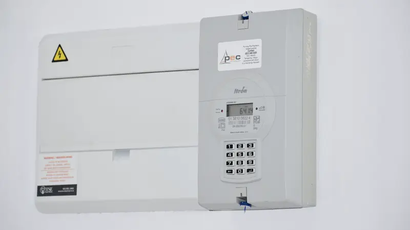 Tableau électrique et compteur dans une maison