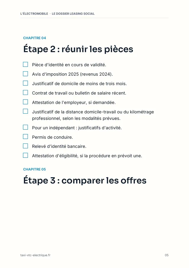 Aperçu de la page 5 de l'ebook Le dossier leasing social