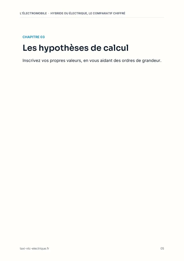 Aperçu de la page 5 de l'ebook Hybride ou électrique, le comparatif chiffré