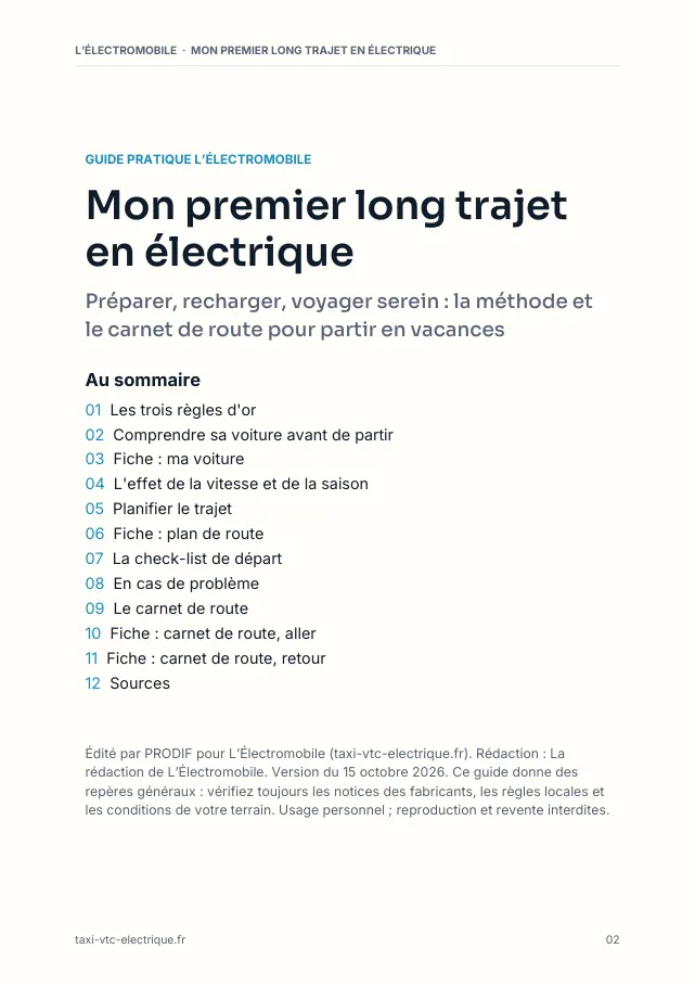 Aperçu de la page 2 de l'ebook Mon premier long trajet en électrique