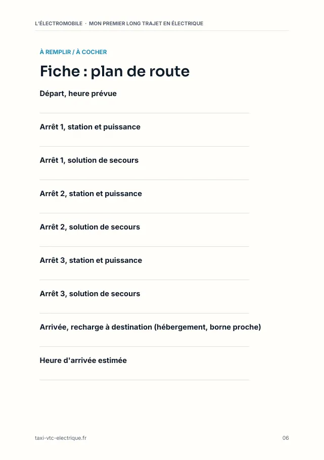 Aperçu de la page 6 de l'ebook Mon premier long trajet en électrique