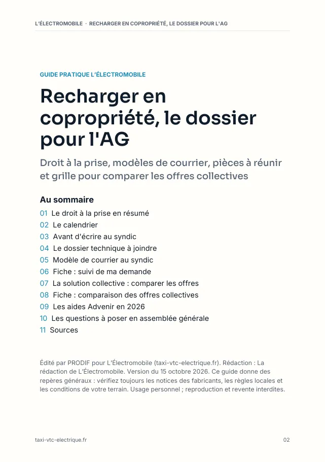 Aperçu de la page 2 de l'ebook Recharger en copropriété, le dossier pour l'AG
