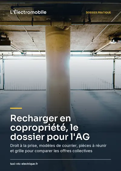 Couverture de l'ebook Recharger en copropriété, le dossier pour l'AG